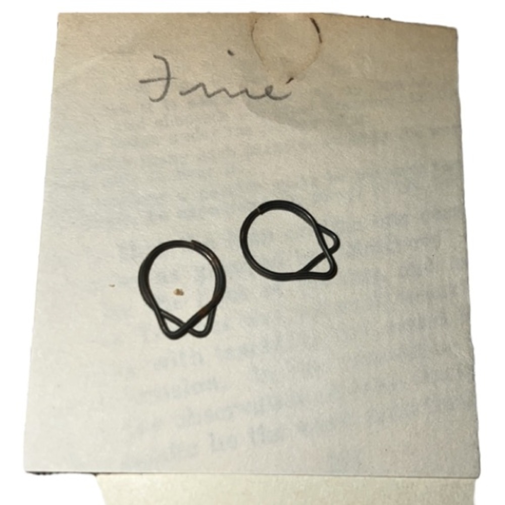 RARE 100 YEAR OLD RINKLIP PAPER CLIPS /  BOOKMARK APPROX 1923 ANTIQUE